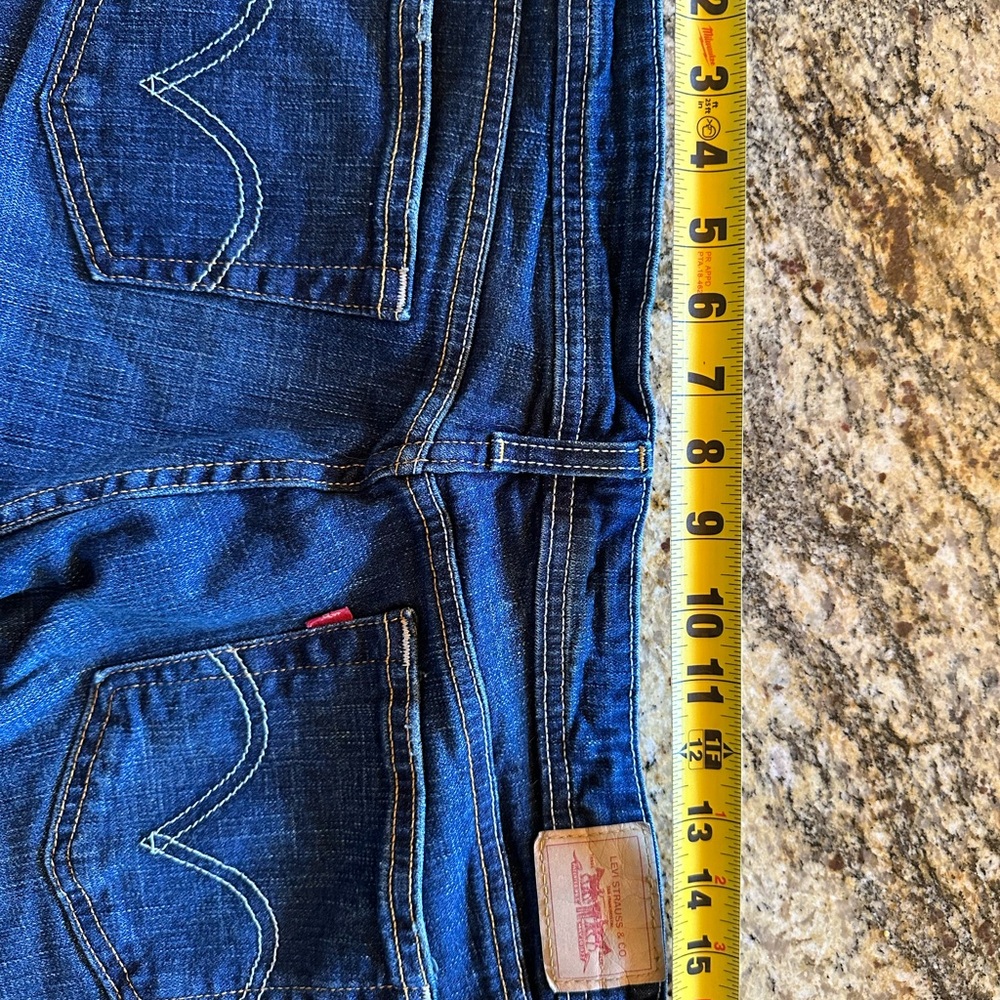 Levi's Blue Boot Cut Jeans with Classic Stitching